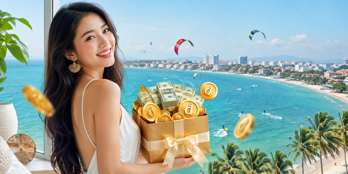 Sảnh casino hiện đại tại Việt Nam với hệ thống đèn neon
